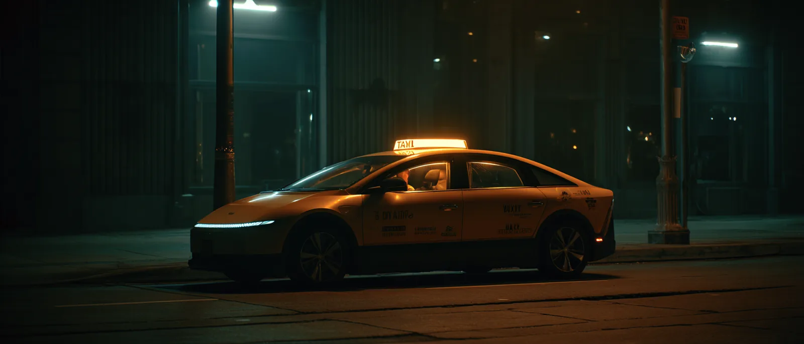 시스템 장애로 도로 위에 멈춰 선 자율주행 택시