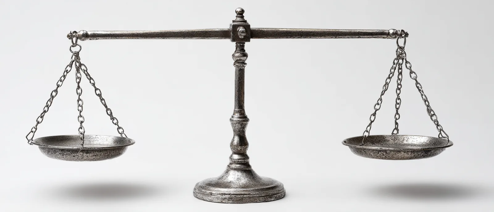 AIと人間の判断役割バランスを象徴する精密な天秤のマクロ写真