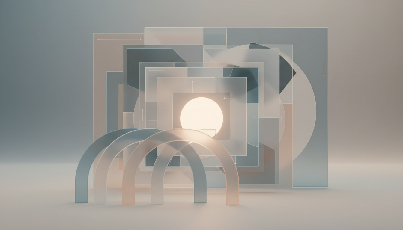 Abstract visualization of permission isolation and code review guardrails for AI agent adoption